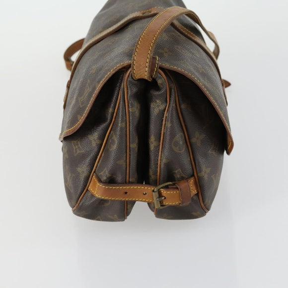 LOUIS VUITTON Monogram Saumur 30 Shoulder Bag M42256 LV Auth ka1380