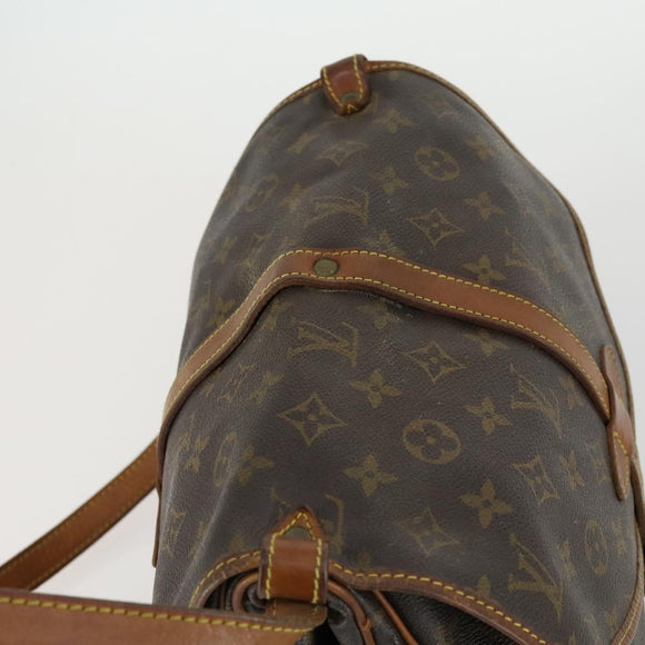 LOUIS VUITTON Monogram Saumur 30 Shoulder Bag M42256 LV Auth ka1380