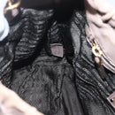 PRADA Hand Bag Leather 2way Beige Gold Auth ka1381-20