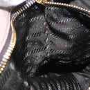 PRADA Hand Bag Leather 2way Beige Gold Auth ka1381-12