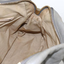 Chloe Paraty Hand Bag Leather 2way Gray Gold Auth ka1384-20