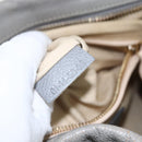 Chloe Paraty Hand Bag Leather 2way Gray Gold Auth ka1384-23