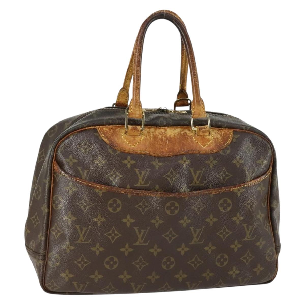LOUIS VUITTON Monogram Deauville Hand Bag M47270 LV Auth ka1385