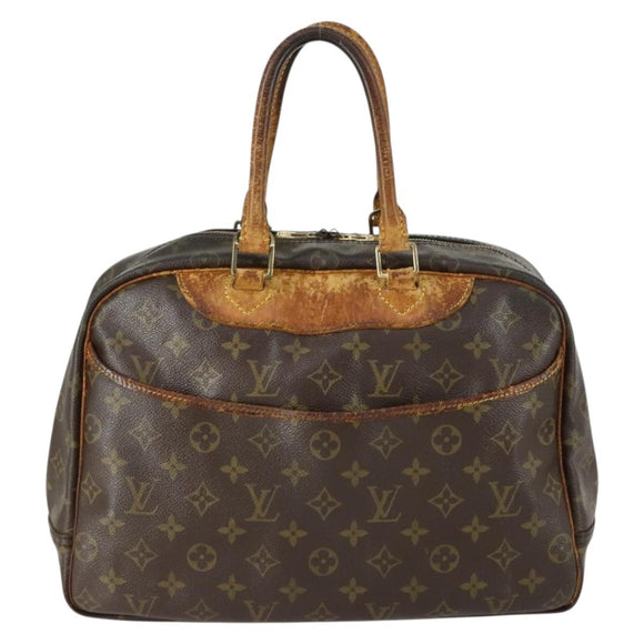LOUIS VUITTON Monogram Deauville Hand Bag M47270 LV Auth ka1385