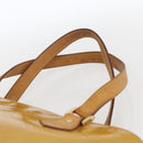 LOUIS VUITTON Monogram Vernis Houston Hand Bag Beige M91004 LV Auth ka1387-8