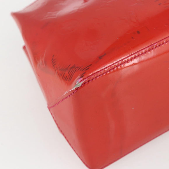 LOUIS VUITTON Monogram Vernis Wilshire PM Hand Bag Rose Pop M93643 Auth ka1388