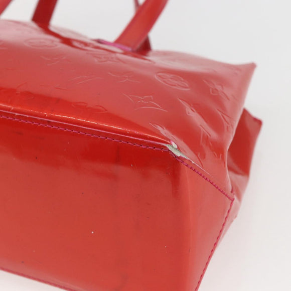 LOUIS VUITTON Monogram Vernis Wilshire PM Hand Bag Rose Pop M93643 Auth ka1388
