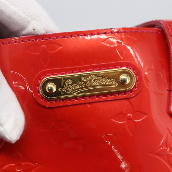 LOUIS VUITTON Monogram Vernis Wilshire PM Hand Bag Rose Pop M93643 Auth ka1388