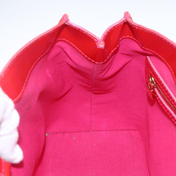 LOUIS VUITTON Monogram Vernis Wilshire PM Hand Bag Rose Pop M93643 Auth ka1388