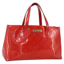 LOUIS VUITTON Monogram Vernis Wilshire PM Hand Bag Rose Pop M93643 Auth ka1388-1