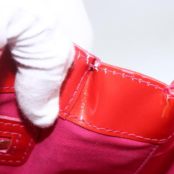 LOUIS VUITTON Monogram Vernis Wilshire PM Hand Bag Rose Pop M93643 Auth ka1388