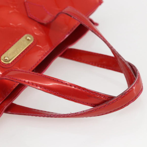 LOUIS VUITTON Monogram Vernis Wilshire PM Hand Bag Rose Pop M93643 Auth ka1388
