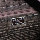 PRADA Tote Bag Nylon Khaki Silver Auth ka1393-19