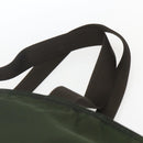 PRADA Tote Bag Nylon Khaki Silver Auth ka1393-8