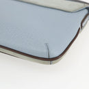 LOEWE Hand Bag Suede Blue Silver Auth ka1394-15