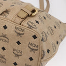 MCM Vicetos Logogram Tote Bag PVC Leather 2way Beige Gold Auth ka1395-15