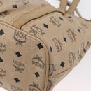 MCM Vicetos Logogram Tote Bag PVC Leather 2way Beige Gold Auth ka1395-17