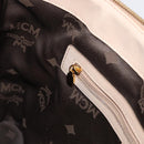 MCM Vicetos Logogram Tote Bag PVC Leather 2way Beige Gold Auth ka1395-22