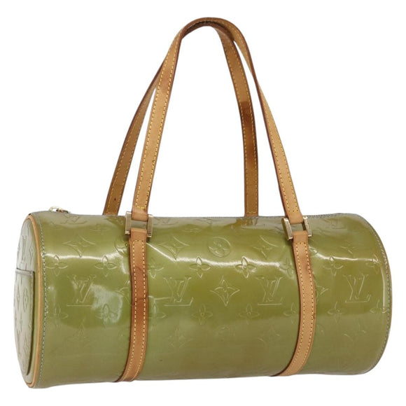 LOUIS VUITTON Monogram Vernis Bedford Hand Bag Baby Blue M91007 LV Auth ka1398