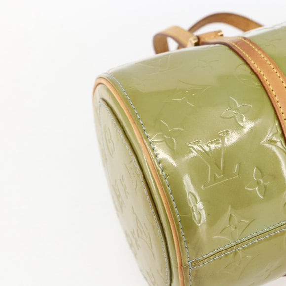 LOUIS VUITTON Monogram Vernis Bedford Hand Bag Baby Blue M91007 LV Auth ka1398