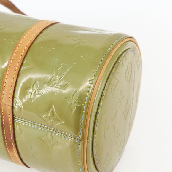 LOUIS VUITTON Monogram Vernis Bedford Hand Bag Baby Blue M91007 LV Auth ka1398