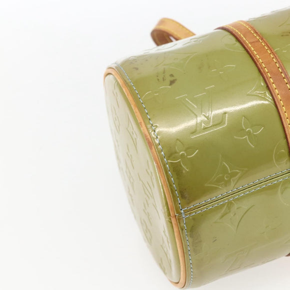 LOUIS VUITTON Monogram Vernis Bedford Hand Bag Baby Blue M91007 LV Auth ka1398