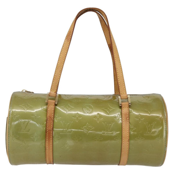 LOUIS VUITTON Monogram Vernis Bedford Hand Bag Baby Blue M91007 LV Auth ka1398