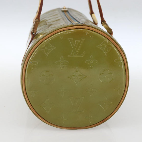 LOUIS VUITTON Monogram Vernis Bedford Hand Bag Baby Blue M91007 LV Auth ka1398