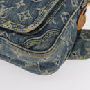 LOUIS VUITTON Monogram Denim Bum Bag Shoulder Bag Blue M44741 LV Auth ka139V-14