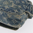 LOUIS VUITTON Monogram Denim Bum Bag Shoulder Bag Blue M44741 LV Auth ka139V-16