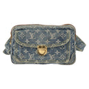 LOUIS VUITTON Monogram Denim Bum Bag Shoulder Bag Blue M44741 LV Auth ka139V-13