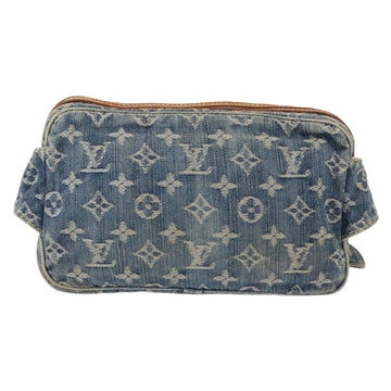 LOUIS VUITTON Monogram Denim Bum Bag Shoulder Bag Blue M44741 LV Auth ka139V - 0