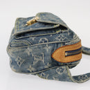 LOUIS VUITTON Monogram Denim Bum Bag Shoulder Bag Blue M44741 LV Auth ka139V-3
