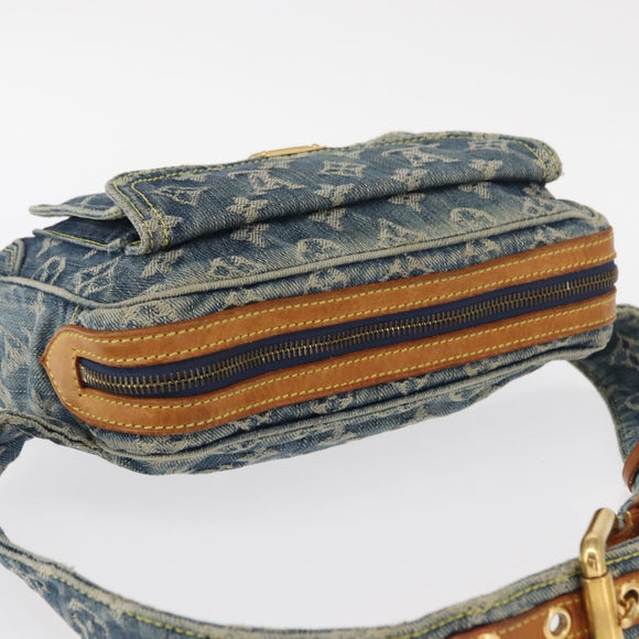 LOUIS VUITTON Monogram Denim Bum Bag Shoulder Bag Blue M44741 LV Auth ka139V