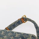 LOUIS VUITTON Monogram Denim Bum Bag Shoulder Bag Blue M44741 LV Auth ka139V-8