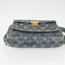 LOUIS VUITTON Monogram Denim Bum Bag Shoulder Bag Blue M44741 LV Auth ka139V-5