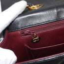 CHANEL Big Matelasse 30 Chain Shoulder Bag Lamb Skin Black Gold CC Auth ka1400V-26