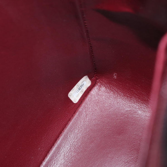 CHANEL Big Matelasse 30 Chain Shoulder Bag Lamb Skin Black Gold CC Auth ka1400V