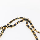 CHANEL Big Matelasse 30 Chain Shoulder Bag Lamb Skin Black Gold CC Auth ka1400V-14