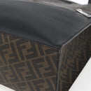 FENDI Zucca Canvas Tote Bag Black Brown Auth ka1401M-10