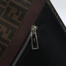 FENDI Zucca Canvas Tote Bag Black Brown Auth ka1401M-14