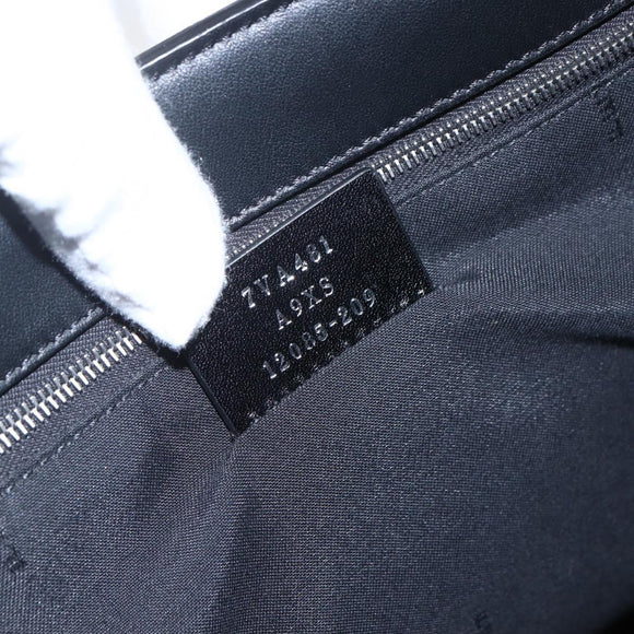 FENDI Zucca Canvas Tote Bag Black Brown Auth ka1401M