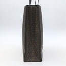 FENDI Zucca Canvas Tote Bag Black Brown Auth ka1401M-4