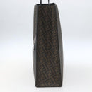 FENDI Zucca Canvas Tote Bag Black Brown Auth ka1401M-5