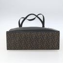 FENDI Zucca Canvas Tote Bag Black Brown Auth ka1401M-9