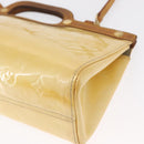 LOUIS VUITTON Monogram Vernis Roxbury Drive Handtasche Perle M91374 Auth ka1409-17