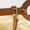 LOUIS VUITTON Monogram Vernis Roxbury Drive Handtasche Perle M91374 Auth ka1409-21