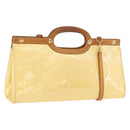 LOUIS VUITTON Monogram Vernis Roxbury Drive Handtasche Perle M91374 Auth ka1409-1