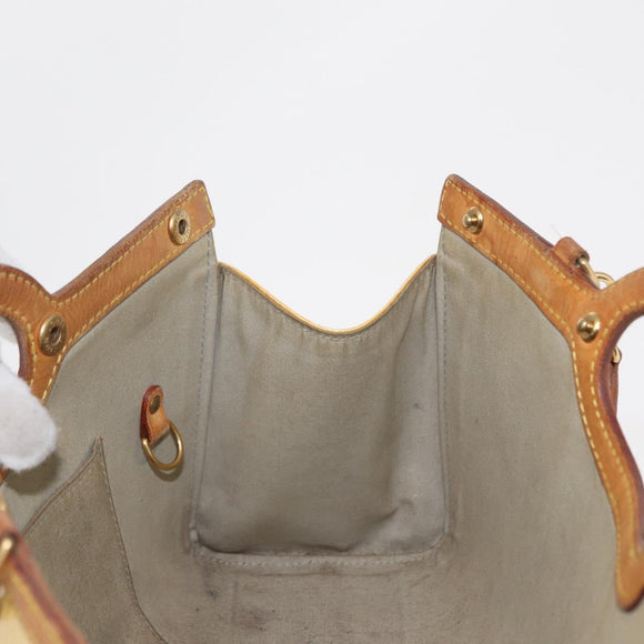 LOUIS VUITTON Monogram Vernis Roxbury Drive Handtasche Perle M91374 Auth ka1409