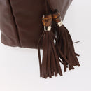 GUCCI Tote Bag Leather Brown Gold 354665 Auth ka141-10